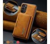 Funda tipo billetera de cuero de lujo A prueba de golpes para Samsung Galaxy A13 4g A23 A53 A33 A73 A52s A52 A 13 5g funda protectora antigolpes for Galaxy A73 5G café