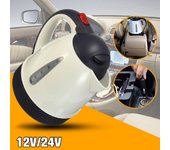 Hervidor de agua caliente portátil para coche, calentador de agua caliente de 12V/24V para té y café de gran capacidad, 1000ml 12v