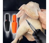 1 máquina eléctrica desplumadora de aves de corral de mano, desplumadora de ganso, pato, pollo, pájaro, pavo, utensilios de cocina