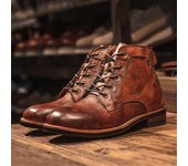 Nuevas botas Martin para hombre de primavera y otoño, botas de moto para herramientas antideslizantes e impermeables a la moda 39 negro