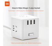 Xiaomi Mijia Magic Cube Socket Plug Multifuncional Cargador USB Adaptador de corriente 6 puertos Socket Wired Version