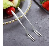 Juego de 4 tenedores reutilizables para tartas, de acero inoxidable, para postres, frutas, aperitivos, té, hogar, hotel, restaurante, fiestas. plata