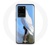 Coque pour Samsung Galaxy S20 Ultra Cacatoès Perroquets blanc Oiseaux