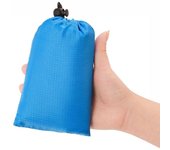 Lona de poliéster para suelo de tienda de campaña, con huellas, ultraligera, de bolsillo, para playa, camping y senderismo. 2