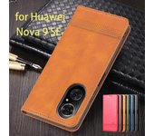 Funda de cuero con adsorción magnética de lujo para Huawei Nova 9 SE / Nova9 SE JLN-LX1, funda protectora con tapa Nova 9 SE&Only Case