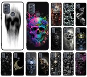 Funda de teléfono con diseño de calavera para Moto Edge 50 40 Pro Edge 40 30 Ultra Neo Fusion G Power G Stylus G Play E32 E20 E40 Moto Edge 40