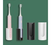 Soporte para cepillo de dientes eléctrico, soporte para cepillo de dientes montado en la pared, organizador de baño que ahorra espacio, accesorios blanco