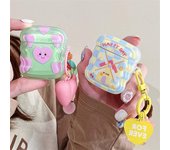 INS Heart Windmil Estuche para auriculares para Airpods Pro 2 Estuche Lindo oso Cuentas coloridas Colgante Animal de dibujos animados Funda de silicona suave para Airpods 1 2 3 For Airpods Pro 2