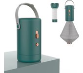 Secadora de ropa portátil, Mini secadora de ropa con bolsa, secadora multifuncional para ropa interior, traje de baño, calcetines y zapatos Eu Plug verde