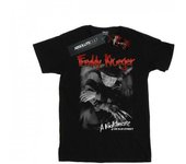 Camiseta con foto en blanco y negro de Freddy para hombre de Pesadilla en Elm Street L negro