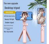 Mini trípode para teléfono móvil: Soporte plegable para selfies y transmisión en vivo Single tripod black negro