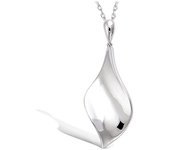 Les Trésors De Lily [L7479] - Pendentif Argent 'Chorégraphie' argenté (rhodié) - 30x15 mm plata