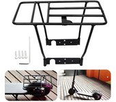 Reemplazo de portaequipajes trasero para scooter eléctrico de aleación de aluminio, estante de almacenamiento trasero para scooter, portaequipajes trasero engrosado