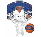 New York Knicks Wilson Mini juego de aro de baloncesto One Size azul/blanco