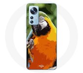 Coque pour Xiaomi Mi 12 / 12X Aras Perroquet Orange vert