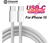 Cable de carga rápida PD 60W Cable USB C a USB tipo C para iPhone 16 15 Pro Max 15 Pro 15 Puls para iPhone 15 Línea de datos de carga 60W púrpura