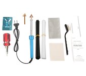 Kit de soldadura de plástico de 80W, equipo de soldador de plástico con 40 varillas, 1 malla, herramientas de soldador con cepillo de alambre para coche us