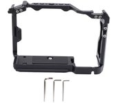 Jaula para cámara de aleación de aluminio, marco protector de montaje vertical y horizontal con zapata fría de 14 y 38 pulgadas
