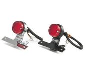 Piloto trasero clásico Kijima redondo L G18 universal negro 55 12 V 23/8 W HD-01421 negro