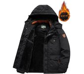 Abrigo de invierno para hombre, chaquetas frías, parkas, impermeable, cortavientos, plumón ligero, sudadera con capucha especial con cremallera, los más vendidos para hombre XXXXXL negro