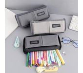 Bolsa para bolígrafos, bolsa para bolígrafos de lona extendida, bolsa para bolígrafos escolar de gran capacidad, bolsa para bolígrafos para niño, bolsa para bolígrafos Simple, bolsa de papelería para estudiantes, bolsa para bolígrafos grande azul