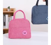 Bolsa de aislamiento portátil de 6L, bolsa de almuerzo, bolso enfriador térmico, reutilizable, impermeable, de gran capacidad rosa brillante