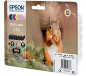Cartouche d'encre EPSON Multipack 378 - Ecureuil - Noir, Jaune, Cyan, Magenta, Magenta clair, Cyan clair