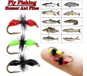 5/10 piezas/caja de señuelos artificiales para pesca de trucha con mosca y anzuelo, zumbador biónico, cebo para pesca de hormigas Red-5Pcs/Box
