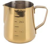 Jarra para espumar leche de acero inoxidable 304 de doble escala, jarra para café humeante