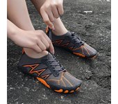 Hombres Mujeres Zapatos Acuáticos Playa Zapatos De Agua Descalzos Sandalias De Natación De Secado Rápido Drenaje Upstream Zapatillas De Deporte Para Fitness Yoga Buceo Surf Camping Correr 38 gris