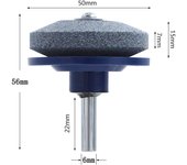 Piedra de afilar, afilador de cuchillos eléctrico, cortacésped eólico, afilador de cuchillos resistente al desgaste, cabezal de afilar, herramienta
