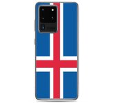 Coque Téléphone - Samsung - Galaxy S20 - Drapeau Islande - Souple - Multicolore
