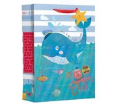 Bolsa de regalo de ballena Giftmaker (Paquete de 6) XL rojo/azul