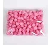 50 unids/bolsa Mini rosas de espuma flores ramo DIY decoración para fiesta de boda 50 blanco