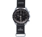 OMEGA SWATCH Moon Reloj Omega Swatch Mission original con colaboración Moon, resistente al agua, correa Mission to Moon para hombre y mujer [Bolsa/silicona incluida]