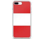 Funda iPhone - Multicolor - Drapeau Pérou - Souple - Compatible iPhone 7 Plus - Vertical