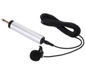 Mini micrófono portátil con cable Electret condensador solapa Clip-on instrumento Musical micrófono para guitarra