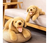 Muñeco de cachorro de Labrador Retriever, simulación de cachorro de Golden Retriever, almohada de cama suave, juguete para niños 50cm