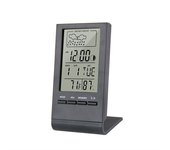 Reloj digital LED Termómetro Higrómetro Monitor de humedad Reloj blanco