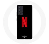 Coque pour Samsung Galaxy A13 4G / A13 4G Lite Netflix Logo rouge fond noir