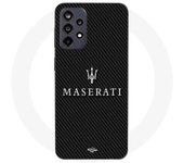 Funda Maniacase para Samsung Galaxy A52s 5g maserati fondo blanco carbono