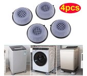 Juego de 4 alfombrillas antivibración para pies, almohadillas protectoras para lavadora, secadora y lavadora 4PCS gris