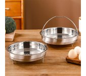 Cesta Vaporera de Acero Inoxidable 304 Estante para Vaporizar Olla a Presión para Arroz con Asa Accesorios Instant Pot