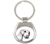 Sealyham Terrier, Welsh Border Terrier, Cowley Terrier - keychain with a dog, keychain with a print, personalized pendant from the Art-Dog brand plata