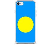 Coque pour iPhone - Drapeau des palaos - iPhone 8 - Sopa de silicona - Aleta de diseño - Protección completa