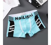 Ropa interior divertida y novedosa para hombre, pantalones cortos con estampado de mezclilla para adultos, ropa interior elástica de algodón L negro