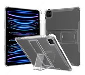 Funda ultrafina de TPU con soporte para iPad Pro 11 (2018, 2022, 2021 y 2020, M1 y M2), suave, con soporte y portalápices, A2301 y A2459 IPad Pro 11 2021 transparente