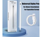 Lápiz óptico universal para Android, iOS, Windows, pantalla táctil capacitiva, lápiz para iPad, Apple Pencil, lápiz para tableta Huawei y Xiaomi blanco