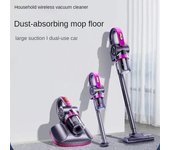 Aspiradora inalámbrica 5 en 1, aspiradora eléctrica para el hogar de 100 W y 85 KPA con base de carga, aspiradora de mano para alfombras, pisos y automóviles blanco