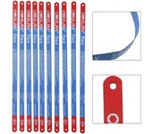 10 hojas de sierra para metales de 300 mm, hojas de sierra de mano de 14T/18T/24T, bimetálicas, para cortar carne, madera, acero, modelo manual de bricolaje para carpintería 14T
